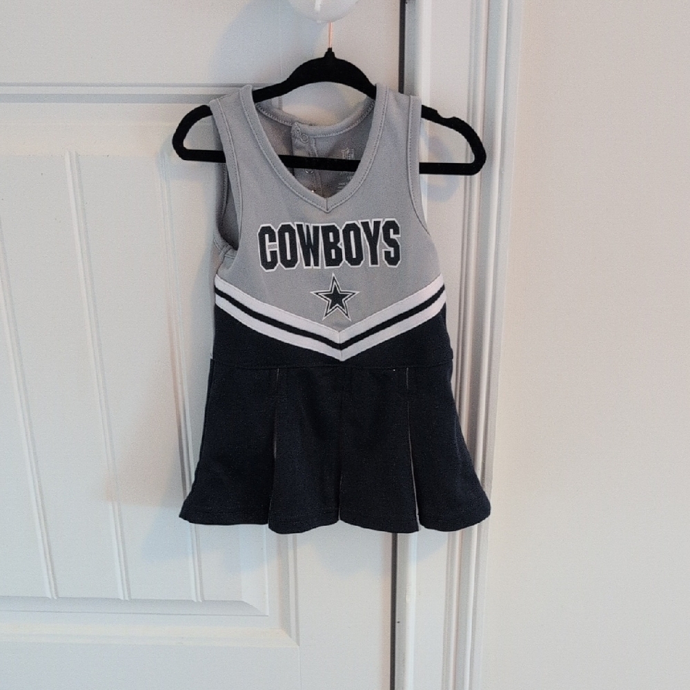 NFL Cowboys Kids Dress - Gray and Blue